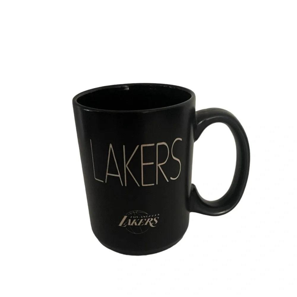 Los Angeles LAKERS Official NBA Ceramic Coffee Mug Cup 12oz Satin Black